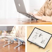 Alüminyum Manyetik Katlanabilir Ayarlı Dizüstü Laptop Standı - 7