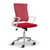 Asbir Mobilya Ceo Fileli Çalışma Koltuğu Ofis Sandalyesi Çalışma Sandalyesi Kırmızı - 3
