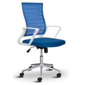 Asbir Mobilya Ceo Fileli Çalışma Koltuğu Ofis Sandalyesi Çalışma Sandalyesi Mavi - 3