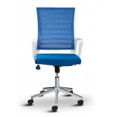 Asbir Mobilya Ceo Fileli Çalışma Koltuğu Ofis Sandalyesi Çalışma Sandalyesi Mavi - 5