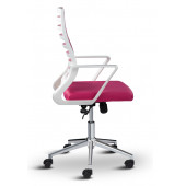 Asbir Mobilya Ceo Fileli Çalışma Koltuğu Ofis Sandalyesi Çalışma Sandalyesi Pembe - 4