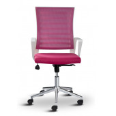 Asbir Mobilya Ceo Fileli Çalışma Koltuğu Ofis Sandalyesi Çalışma Sandalyesi Pembe - 5