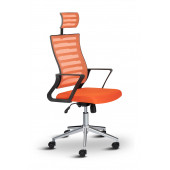 Asbir Mobilya Capri Başlıklı Fileli Metal Ayaklı Ofis Koltuğu Çalışma Koltuğu - 3