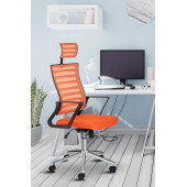 Asbir Mobilya Capri Başlıklı Fileli Metal Ayaklı Ofis Koltuğu Çalışma Koltuğu - 5
