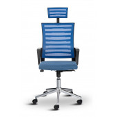 Asbir Mobilya Capri Başlıklı Fileli Metal Ayaklı Ofis Koltuğu Çalışma Koltuğu - 2