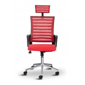 Asbir Mobilya Capri Başlıklı Fileli Metal Ayaklı Ofis Koltuğu Çalışma Koltuğu - 1