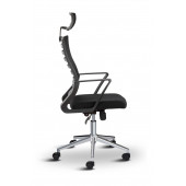 Asbir Mobilya Capri Başlıklı Fileli Metal Ayaklı Ofis Koltuğu Çalışma Koltuğu - 4