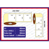 40x40 ECO TERMAL ETİKET (1000 li) - 1
