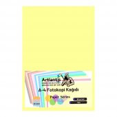 Sarı Renkli A-4 Fotokopi Kağıdı 25 li 1 Paket Artlantis Fotokopi Renkli A4 Kağıdı - 1