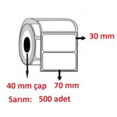 70x30 ECO TERMAL ETİKET ( 500 lü ) - 1