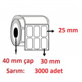 25x30 3lü ECO TERMAL ETİKET ( 3000 li ) - 1