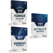 Rasyonel Yayınları TYT Türkçe TYT Matematik Soru Bankası ve AYT Edebiyat Soru Bankası Seti - 1
