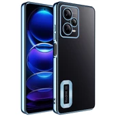 Xiaomi Redmi Note 12 5G Kılıf Kamera Korumalı Logo Gösteren Zore Omega Kılıf - 5