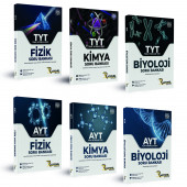 Rasyonel Yayınları TYT-AYT Fizik Kimya Biyoloji Soru Bankası Seti (6 Kitap FKB Seti) - 1