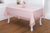 Finezza Gilda Lüx Dantelli Simli Kumaş Pudra Masa Örtüsü  160x220 cm -1467 - 1