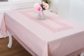 Finezza Gilda Lüx Dantelli Simli Kumaş Pudra Masa Örtüsü  160x220 cm -1467 - 4