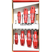 VipTec Klasik Yıldız ve Düz Uçlu Opak Tornavida Seti Takımı 7 Parça - 2
