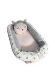 Bibaby 69097 Anne & Baba Yanı Yatağı Cute Cat Desen Lüx Baby Nest Yatak - 1