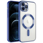 Vendas iPhone 13 Pro Max Uyumlu (13 Pro Max) Veve Serisi Kamera Korumalı Magsafe Wireless Şarj Özellikli Elektroplated Kılıf - 6