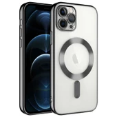 Vendas iPhone 13 Pro Max Uyumlu (13 Pro Max) Veve Serisi Kamera Korumalı Magsafe Wireless Şarj Özellikli Elektroplated Kılıf - 4