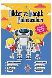Dikkat Ve Mantık Bulmacaları Lacivert Kitap - 1