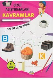Çizgi Alıştırmaları Kavramlar Yaz Çiz Sil Ve Öğren Kalem Hediyeli - 1