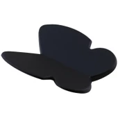 Kelebek Çocuk Bebek Genç Odası Çekmece Dolap Kapak Kulpu Kulbu Plastik Mat Siyah Kulp 32 Mm thumbnail 3