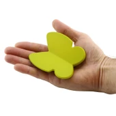 Kelebek Çocuk Bebek Genç Odası Çekmece Dolap Kapak Kulpu Kulbu Plastik Mat Yeşil Kulp 32 Mm thumbnail 4