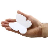 Kelebek Çocuk Bebek Genç Odası Çekmece Dolap Kapak Kulpu Kulbu Plastik Mat Beyaz Kulp 32 Mm thumbnail 4