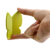 Kelebek Çocuk Bebek Genç Odası Çekmece Dolap Kapak Kulpu Kulbu Plastik Mat Yeşil Kulp 32 Mm thumbnail 5