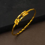 Burma Kaburga Altın Kelepçe Bilezik - 3