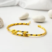 Burma Kaburga Altın Kelepçe Bilezik - 4