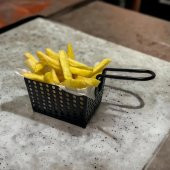 Mini Patateslik, Firütöz Sepeti, Patates Kızartma Sunum Sepeti, Cafe, Restaurant Burger Sunum, Servis Ekipmanı Model-1 SİYAH - 3