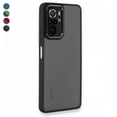 Xiaomi Redmi Note 10 / 10s Kılıf Freya Lazer Lens Kamera Çerçeveli Silikon Kapak - 1