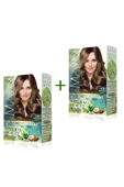 2 Paket Natural Beauty Amonyaksız Saç Boyası 7.3 Fındık Kabuğu - 1