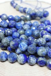 Lapis Taşı Faset Kesim Dizi 8mm - 4