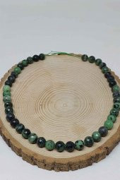 Anyolit (Rubizoit – Rubyzoisit) Taşı Faset Kesim Dizi 8mm thumbnail 2