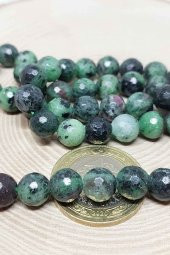 Anyolit (Rubizoit – Rubyzoisit) Taşı Faset Kesim Dizi 8mm thumbnail 3