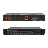 DEXUN D-230 250 WATT 3 ZONE İKİ MİK GRŞ USB-BT 4/16-70-100V HAT TRAFOLU ANFİ thumbnail 4