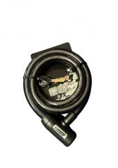 HALAT KİLİT 20X150 ÇELİK BİSİKLET VE MOTOSİKLETLER İÇİN - 1