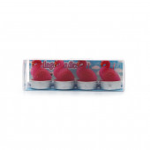 814045B DEKORATİF 4 LÜ MUM SETİ FLAMİNGO ŞEKİLLİ KOYU PEMBE 5X5X25CM - 2