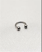 316L CERRAHİ ÇELİK 8 MM TAŞLI DİŞ, DUDAK, KIKIRDAK, TRAGUS, KAŞ, KULAK SMİLEY PİERCİNG-0VP146 - 5