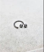 316L CERRAHİ ÇELİK 8 MM TAŞLI DİŞ, DUDAK, KIKIRDAK, TRAGUS, KAŞ, KULAK SMİLEY PİERCİNG-0VP146 - 7