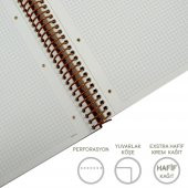 Gıpta Enviro A4 120 Yaprak Sert Karton Kapak Spiralli Defter Kareli - 3