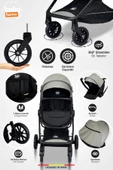 Baby Home 10 In 1 Yeni Doğan Full Set 1010 Travel Sistem Bebek Arabası 560 Oyun Parkı Beşik Geyik Yürüteç Bebek Yürüteci - 7