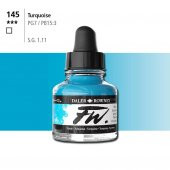 Daler Rowney Fw Acrylic Artisits Ink 29.5 ml Damlalıklı Cam Şişe Turquoise 145 - 1