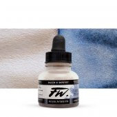 Daler Rowney Fw Acrylic Artisits Ink 29.5 ml Damlalıklı Cam Şişe Shimmering Blue 711 - 1