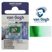 Talens Van Gogh Tablet Suluboya 1/2 Permanent Green - 662 - 1