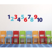 XFG060 DUVAR SÜSÜ (STİCKER) RAKAMLI DESEN PVC 48X33X0,5CM - 1