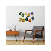 XFG062 DUVAR SÜSÜ (STİCKER) RENKLİ RAKAMLI PVC 48X33X0,5CM - 4
